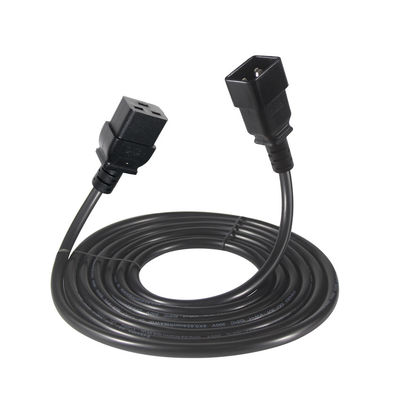 2Xc19 Plug 20A Heavy Duty Pdu 15A 250V 14 Awg tot C20 Kabelstroomkabel