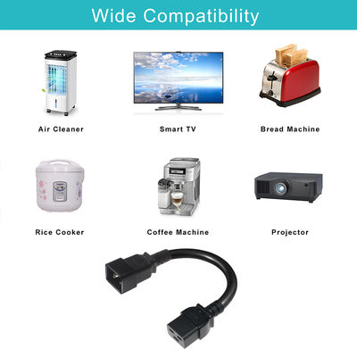 2Xc19 Plug 20A Heavy Duty Pdu 15A 250V 14 Awg tot C20 Kabelstroomkabel