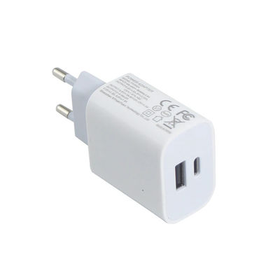 1A + 1C Europese oplader voor telefoon 18W 20W reisadapter OEM / ODM