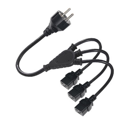 Verlenging Schuko Plug To 3X C19 Vrouwelijke stopcontact 16A Eu Power Cord met goedgekeurde