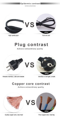 Industriële vergrendelingskabel 3x1,5 mm stopcontact Eu 3Pin-C14 Europese standaard AC-kabel