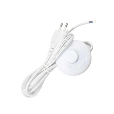 Zoutlamp Plug AC Kabel Elektrische Euro Foot Floor Switch Vde Goedkeuring Ontdaan Eu Power Cord