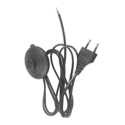 6FT CEE 7/16 tot Stripped End Salt Lamp Power Cord met Foot Switch Himalayan Cord