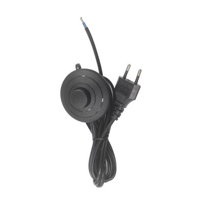 6FT CEE 7/16 tot Stripped End Salt Lamp Power Cord met Foot Switch Himalayan Cord