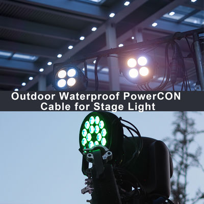 NAC3FCA naar NAC3FCB 20A AC PowerCon-connector SJTW 3 pin-verlengkabel