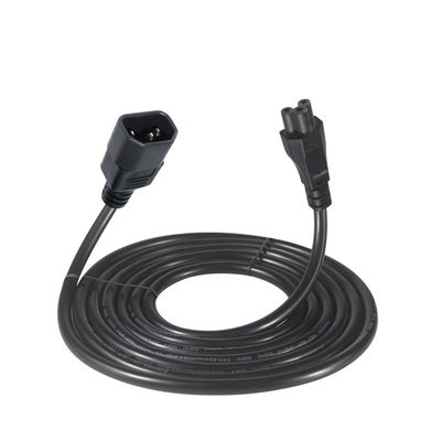 Computer Iec 320 C14 Mannelijk tot C5 Vrouwelijk Stroomkabel Pure Cooper 10A Verlengkabel