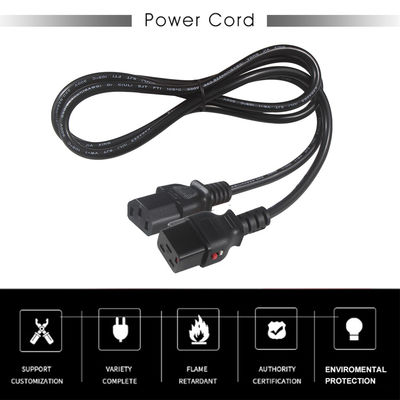 KUNCAN Vergrendelbaar gevormd stroomkabel Iec 320 Vergrendel C19 tot C13 Plug Ac kabel