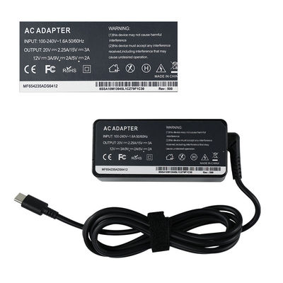 Desktop Power Adapter Type-C PD 45W Laptop Charger 20V 2.25A MAX