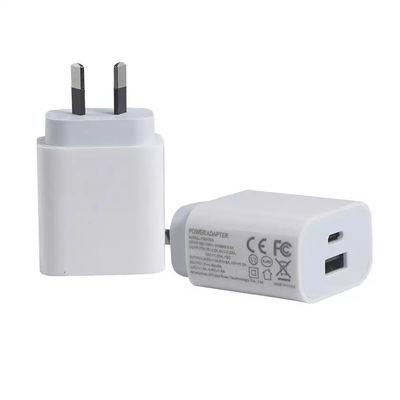 SAA USB-C Adapter 1A+1C Port QC2.0 Snel opladen PD Charger 20W