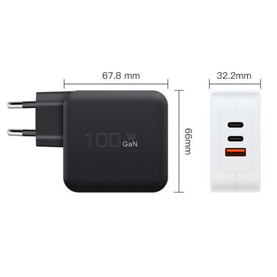 100W GaN-oplader voor laptop QC3.0 Oplaadpoort 1A 2C PD OEM