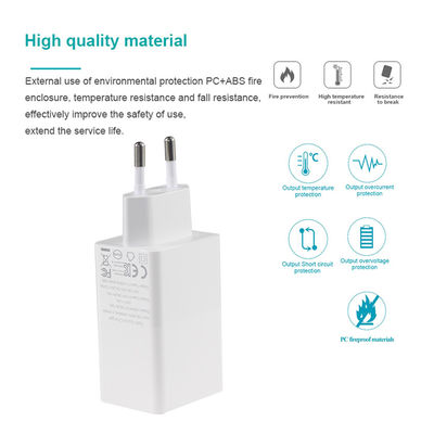 Laptop QC Type C Dual PD Charger 65W Uitgang 15V 3A voor snel opladen Reisadapter