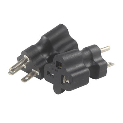 KUNCAN NEMA 5-15P tot 5-15R 5-20R Stroomadapter Zwart ABS