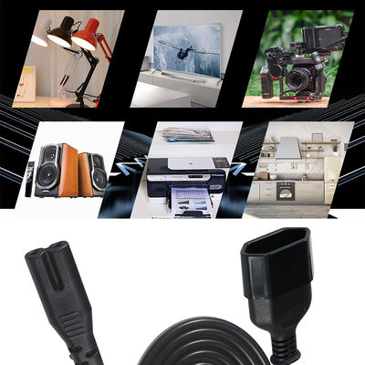 EU 2-pins Female naar C7 Netsnoer 6ft 10A 250V