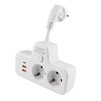 EU CEE 7/7 Schuko Plug Converter met 2 stopcontact Vrouwelijke 16A Power Charger Socket