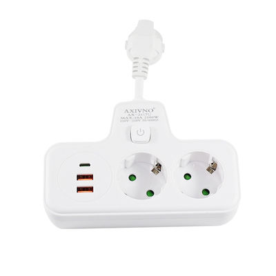 EU CEE 7/7 Schuko Plug Converter met 2 stopcontact Vrouwelijke 16A Power Charger Socket