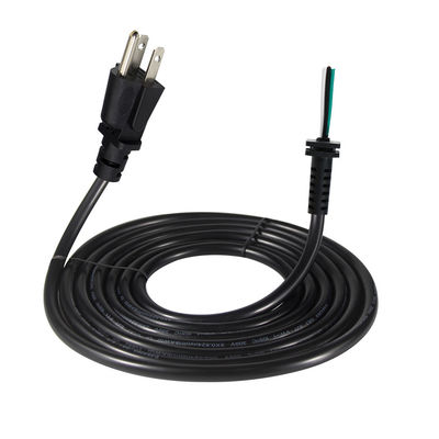 NEMA 5-15P 3-polige AC-netsnoer 250V 13A open bedrading