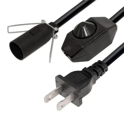 Vervangende lamp met inline schakelaar dimmer us 2 prong ac usa power cord
