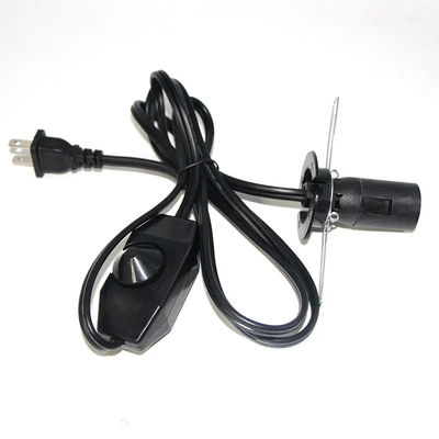 Vervangende lamp met inline schakelaar dimmer us 2 prong ac usa power cord