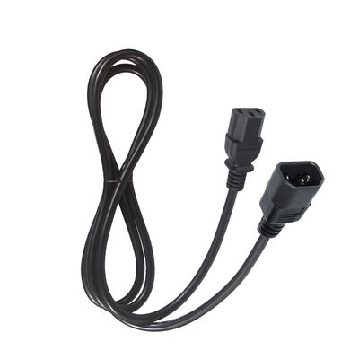 AC-kabel 3 prong elektrische stekker man vrouwelijke C13 tot C14 stroomkabel