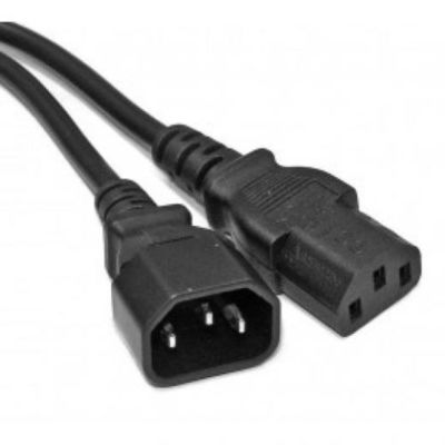 AC-kabel 3 prong elektrische stekker man vrouwelijke C13 tot C14 stroomkabel