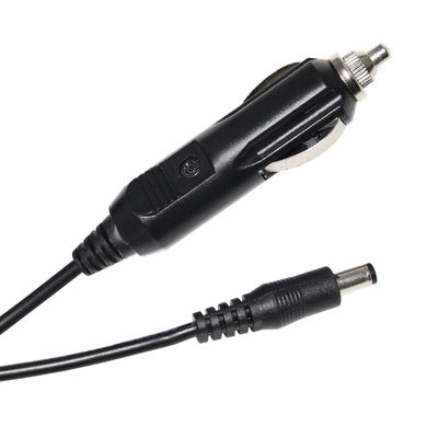 Zwarte verlengkabel Cigarette lighter Plug Man tot 5521Mm 5525Mm Dc 12 Volt Power Cord Voor auto