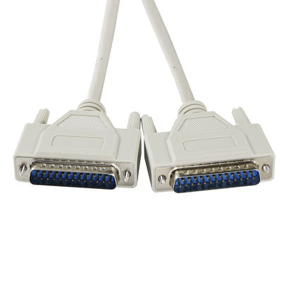 20-28AWG DB25 Vrouwelijke naar vrouwelijke seriële adapter voor gegevensoverdracht 2 jaar garantie wit