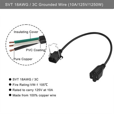 16 Awg Nema 515R tot Iec320 Iec C14 Amerika Plug Pvc Usa Standard Power Cord