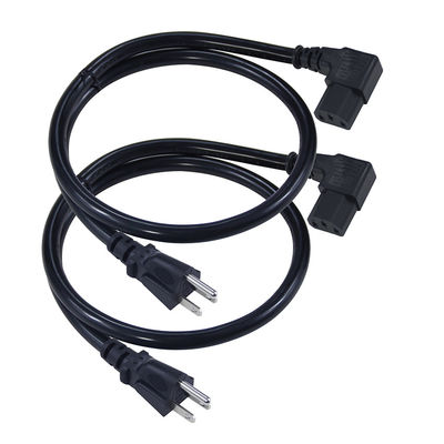 US Ac 14 Awg Heavy Duty Black Nema 515P tot Iec320 C13 3 Ft Huishoudelijk apparaat