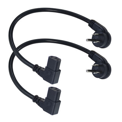 NEMA 5-15P 3Pin Plug IEC stroomkabel met C13 rechthoekige ketel Plug 45 graden buiging