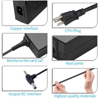 55X21mm 24V 2A Schakeladapter Dubbele hoek DC-plug stroomtoevoer Desktop-stijl