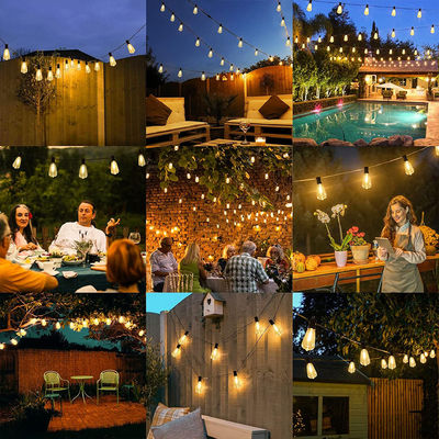 25FT 50FT 100FT G40 Globe LED String Lights Patio Lamp Cable Cord Voor Outdoor Wedding Party