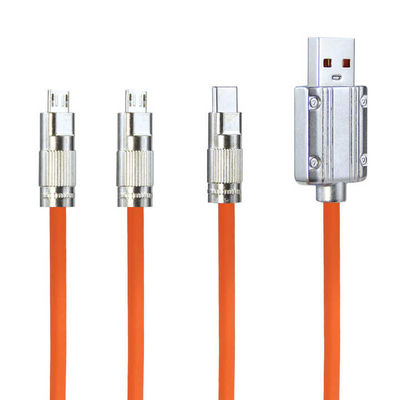 CE-gecertificeerde 3-in-1 USB-oplaadkabel met snelladen 15W