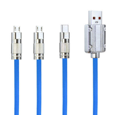 CE-gecertificeerde 3-in-1 USB-oplaadkabel met snelladen 15W