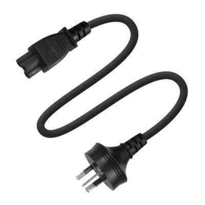 SAA gecertificeerd AU 3P tot IEC C5 stroomkabel 2.5A 250V, 0,75 mm2 H05VV-F voor laptop/printer (3ft-15ft)