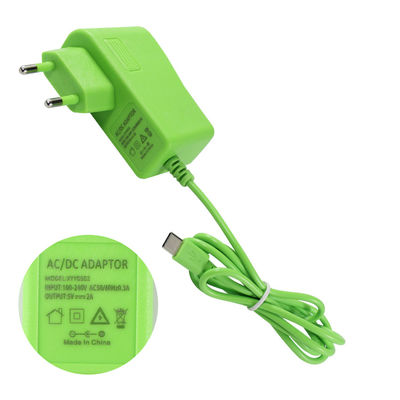 Groene kleur Brazilië Power Quick Charging Usb C Adapter 5V 2A Voor universele adapter