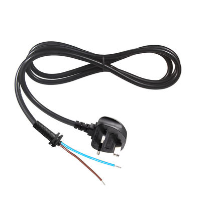3-aderige Britse stekker netsnoer 0,75mm² tot 1,5mm² voorgestript vertind