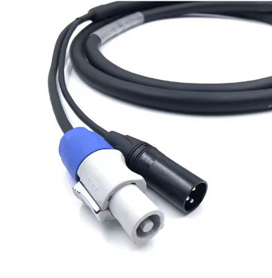 SAC3FCA naar SAC3FCB Professional Plus 3 Pin Powercon Dmx Combo Cable Combi Powercon
