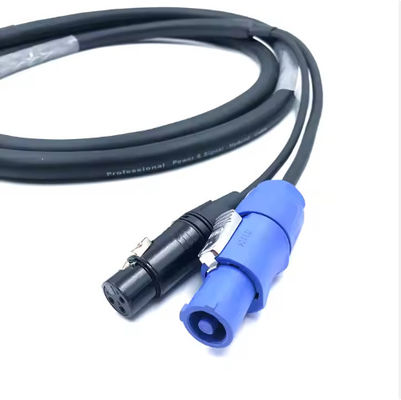SAC3FCA naar SAC3FCB Professional Plus 3 Pin Powercon Dmx Combo Cable Combi Powercon