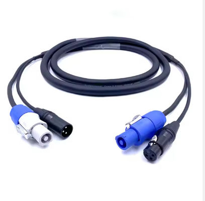 SAC3FCA naar SAC3FCB Professional Plus 3 Pin Powercon Dmx Combo Cable Combi Powercon