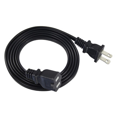 Slim 15A 125V vervangingsstroomkabel NEMA 1-15P tot 1-15R verlengkabel voor kleine elektronica/draagbare apparaten