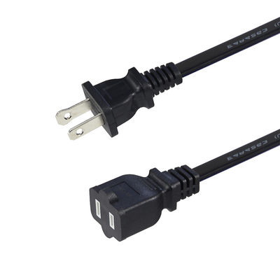 Slim 15A 125V vervangingsstroomkabel NEMA 1-15P tot 1-15R verlengkabel voor kleine elektronica/draagbare apparaten