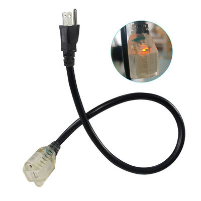 6ft NEMA 5-15P tot 5-15R 3-prong verlengsnoer 16AWG 125V