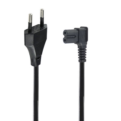 EU 2Pin naar hoek C7 voedingskabel voor laptop/monitor/tv VDE goedgekeurd isolatiemateriaal PVC/rubber