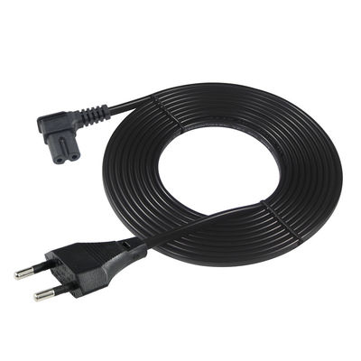 EU 2Pin naar hoek C7 voedingskabel voor laptop/monitor/tv VDE goedgekeurd isolatiemateriaal PVC/rubber