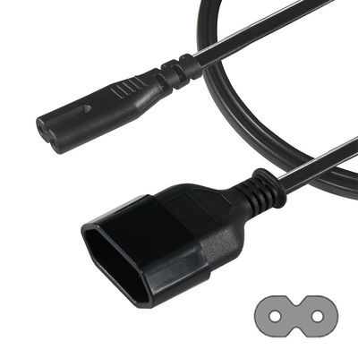 EU Schuko to IEC C7 Heavy Duty Power Cord Straight 2-Prong Plug for Office Electronics Laptops & Printers
