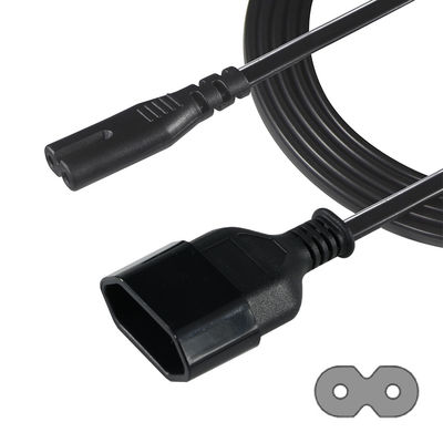 EU Schuko to IEC C7 Heavy Duty Power Cord Straight 2-Prong Plug for Office Electronics Laptops & Printers