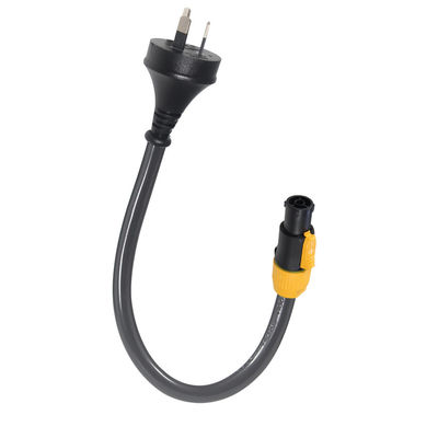 Hoogwaardige AS/NZS 3112 Gecertificeerd voor XLR3 Vrouwelijke stroomleiding 10A 250V Heavy Duty voor professionele audioapparatuur, podiumgebruik, DJ-uitrusting