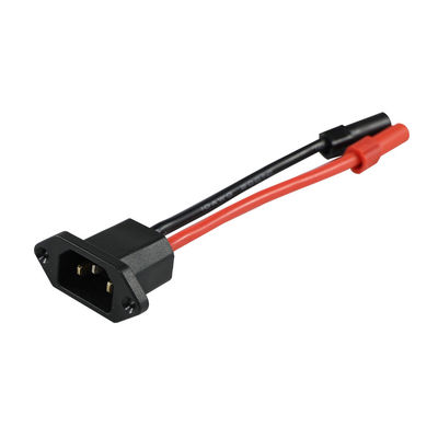 C14 tot en met XT150 stroomkabelverbindingsset met mannetje (zwart) en vrouwtje (rood) voor zonne-energiesystemen/elektrische voertuigen - 14AWG zware bedrading