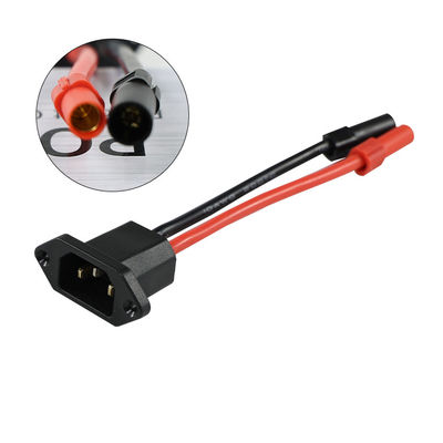 C14 tot en met XT150 stroomkabelverbindingsset met mannetje (zwart) en vrouwtje (rood) voor zonne-energiesystemen/elektrische voertuigen - 14AWG zware bedrading