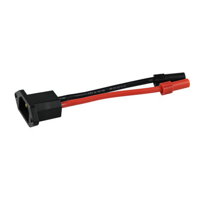 C14 tot en met XT150 stroomkabelverbindingsset met mannetje (zwart) en vrouwtje (rood) voor zonne-energiesystemen/elektrische voertuigen - 14AWG zware bedrading